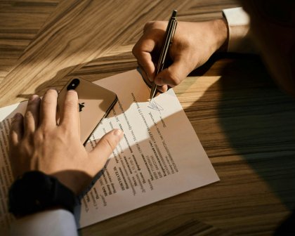 Signature de l'acte authentique